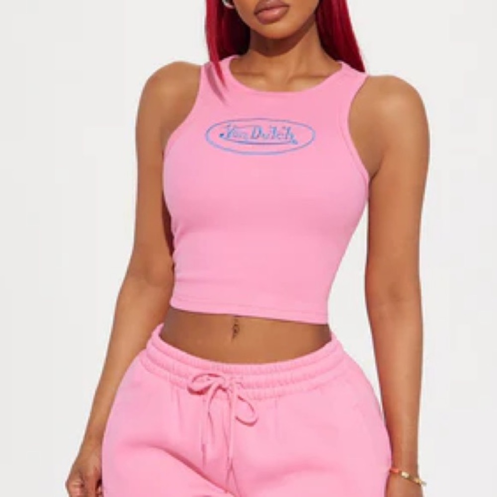 ‼️SOLD‼️Von Dutch Timeless Pink Tank Top - Picture 2 of 5